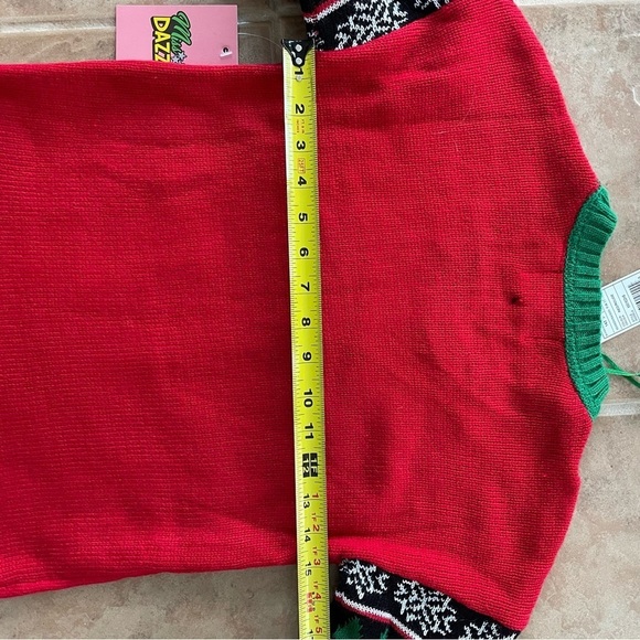 Miss Dazzle Ugly Sweater XS Two Hook and Latch Balls NWT - Picture 4 of 16